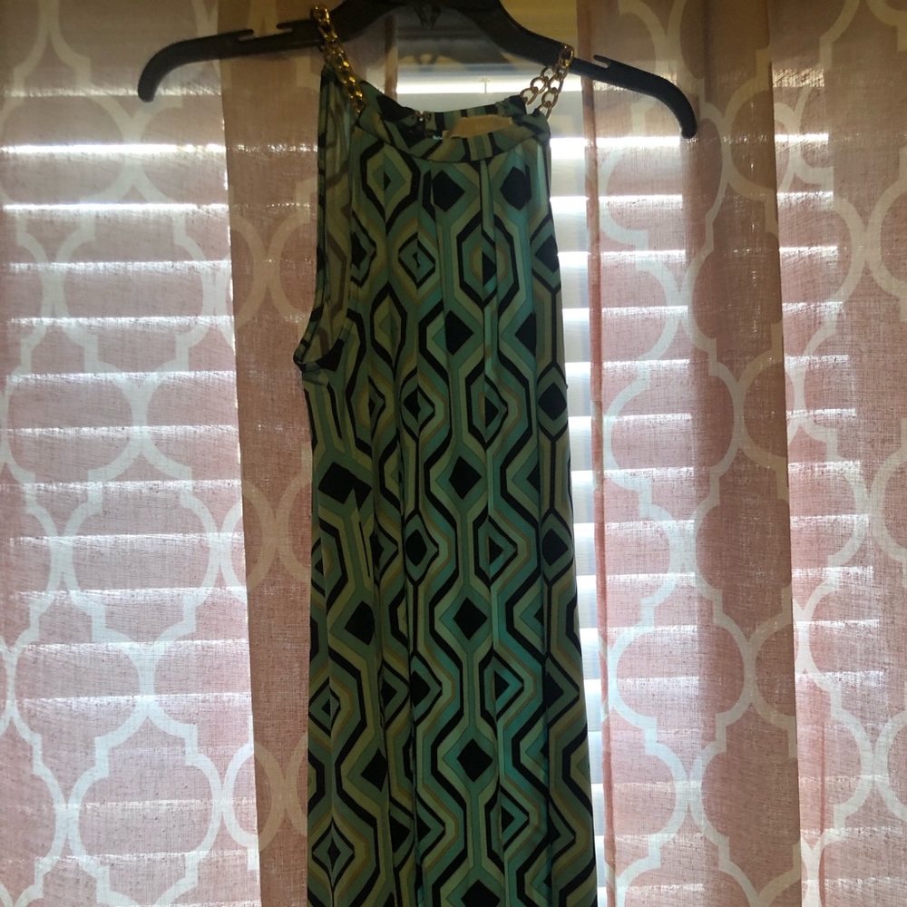 Michael Kors geometric a line dress